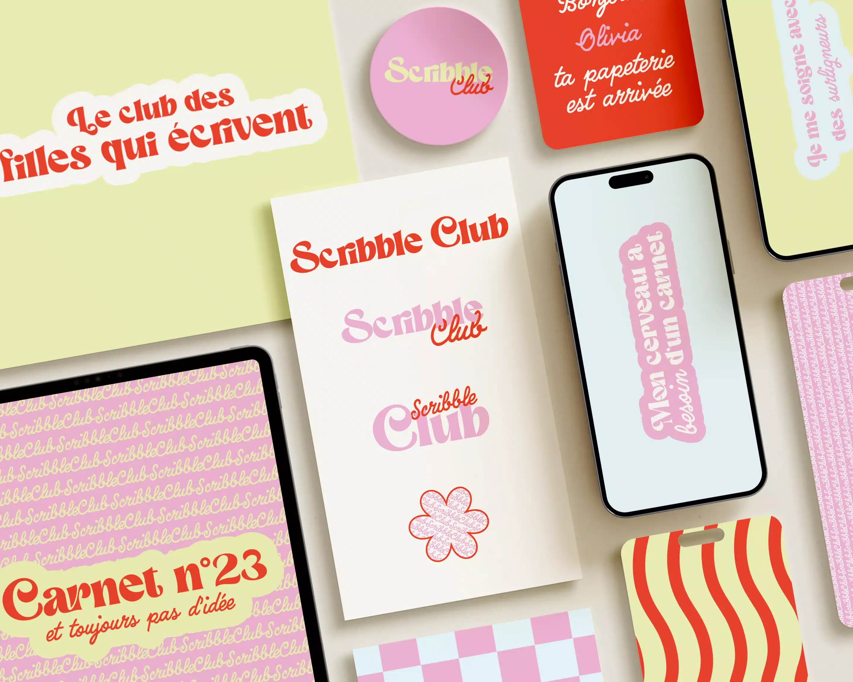 Exemples de visuels inclus dans la formule clé en main identité visuelle.